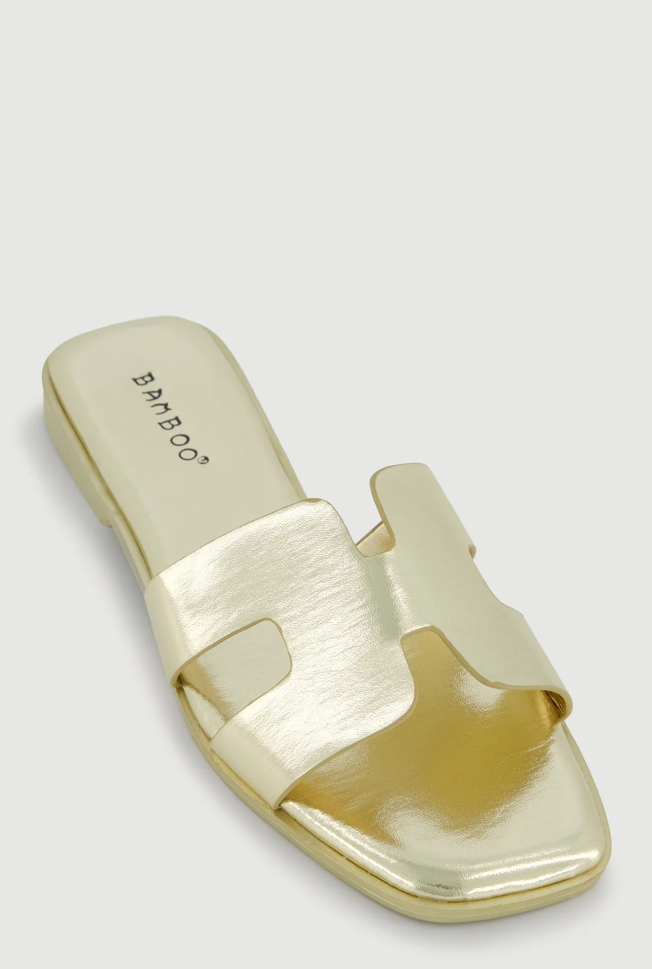 H Band Open Toe Slide Sandals | Rainbow Shops