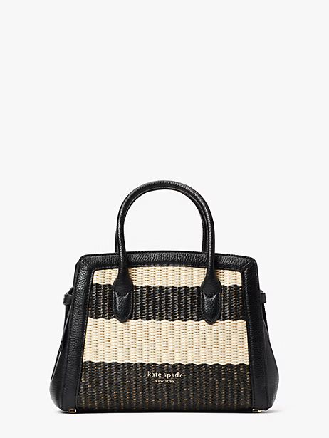 knott striped straw mini satchel | Kate Spade (US)