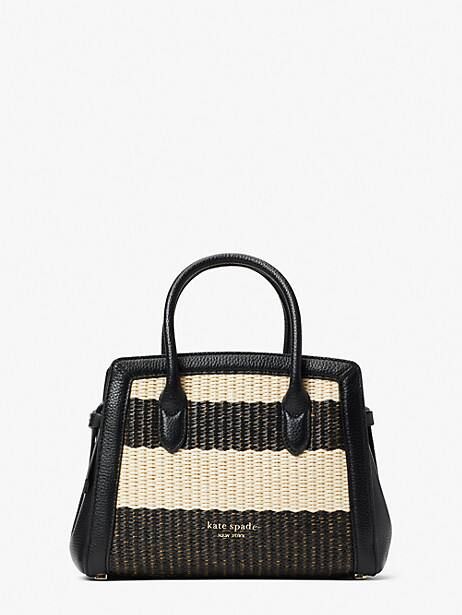 Knott Striped Straw Mini Satchel | Kate Spade (US)