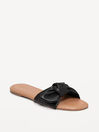 Knotted Slide Sandals for Women | Old Navy (US)