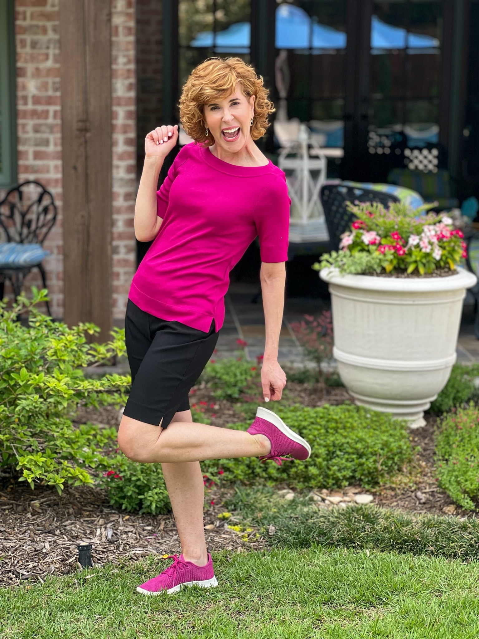 These Chico’s So Slimming Brigitte 10” shirts are so comfortable! (These run large, so consider ordering a size down.) I paired them with the Pima Everyday Tee that comes in 9 colors and has a longer length sleeve to cover your upper arms. 

#LTKstyletip #LTKunder100 #LTKSeasonal