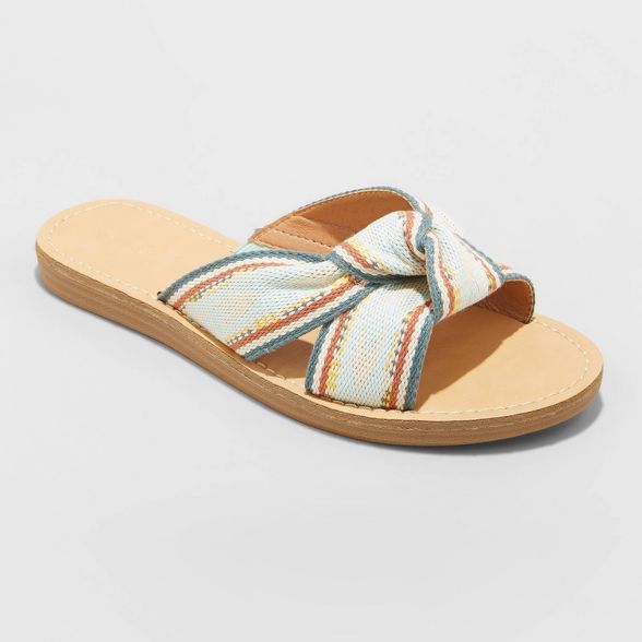 Women's Melody Knotted Slide Sandals - Universal Thread™ | Target