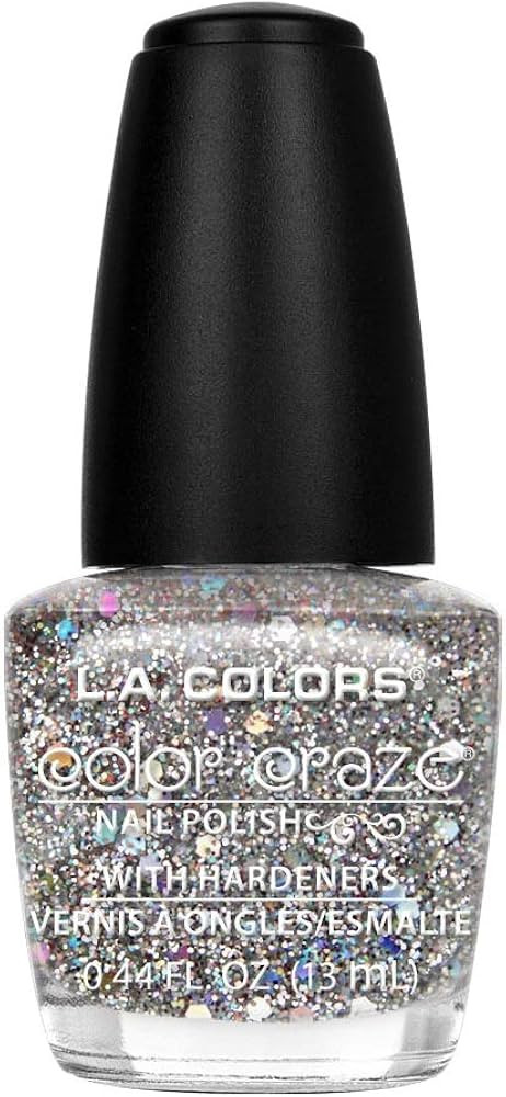 L.A. COLORS Color Craze Nail Polish, Glitter Bomb CNP543 | Amazon (US)