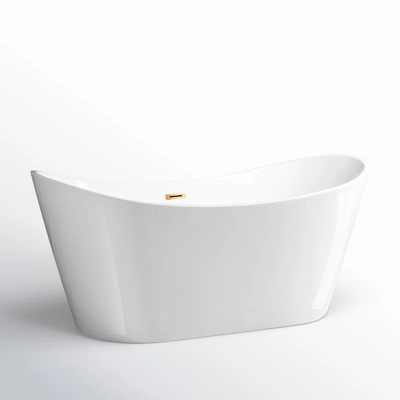 67'' x 32'' Freestanding Soaking Acrylic Bathtub | Wayfair North America