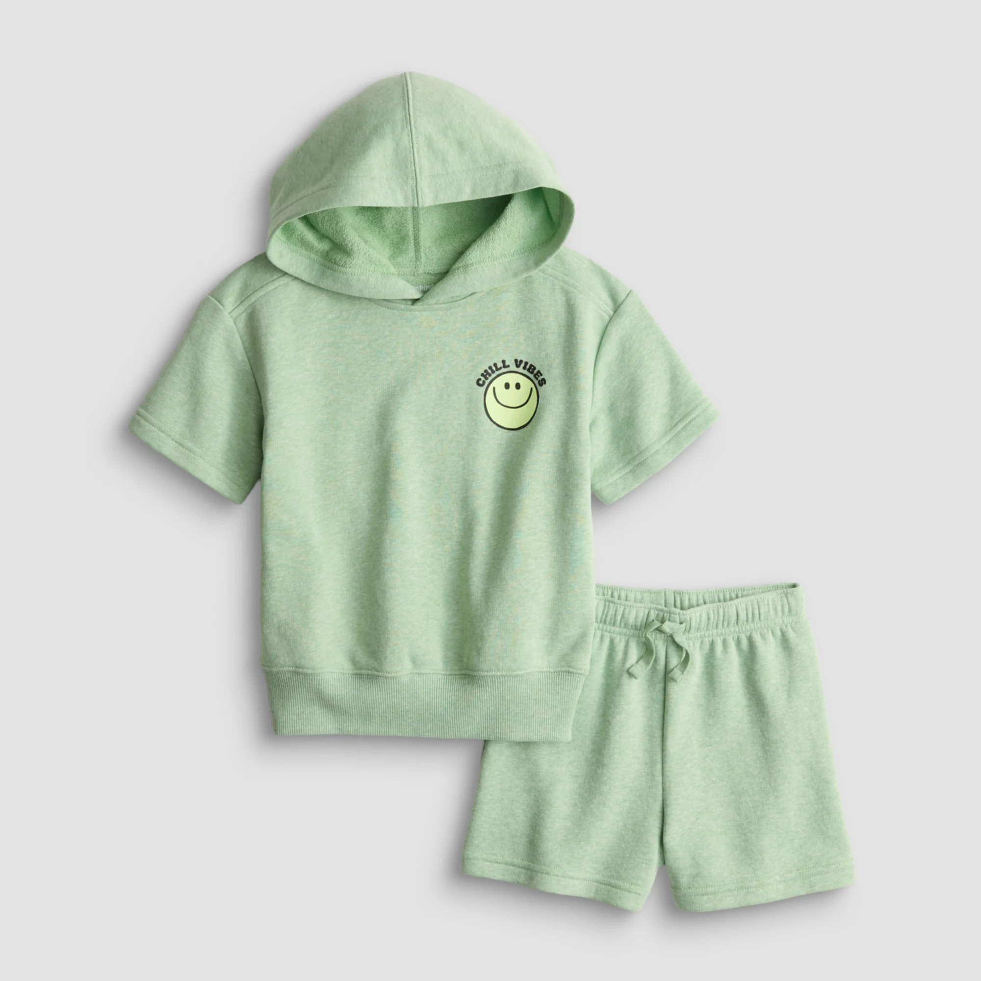 Baby & Toddler Boy Jumping Beans® 2-Piece Relaxed Graphic Hoodie & Short Set | Kohl's