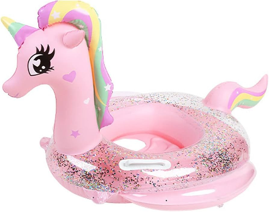 Baby Swimming Float, Inflatable Swim Ring Cute Floaties with Seat and Handle Pool Floats Toys Fun... | Amazon (CA)