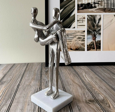 Handmade Love Couple Metal Sculpture Statue Home Decor | eBay US