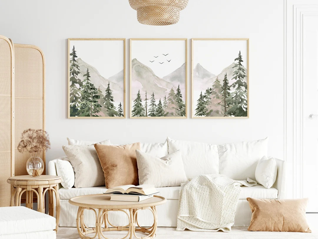 Set of 3 Mountain Nursery Prints,mountain Nursery Decor,forest Nursery Decor,adventure Nursery,fo... | Etsy (US)