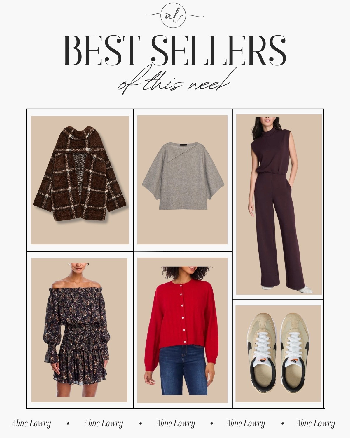 Best seller of this week - scarf knit coat, red cardigan, mini dress, Nike sneaker, mock neck jumpsuit, lapel colar top

#LTKSeasonal #LTKU #LTKStyleTip