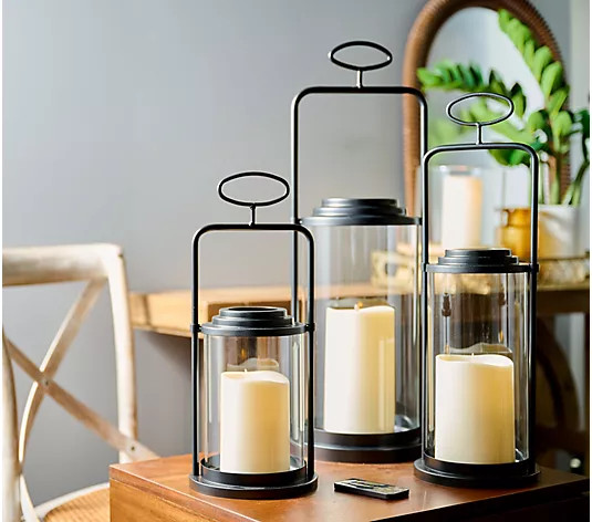 Luminara Indoor/Outdoor Atlantis Flameless Lantern - QVC.com | QVC