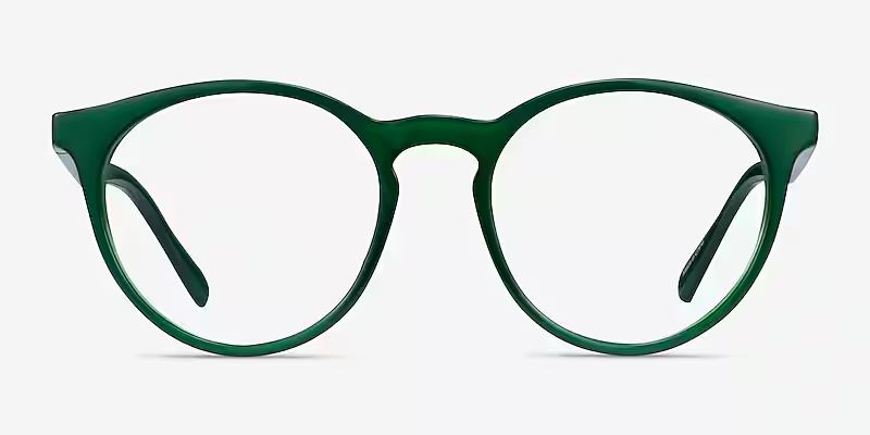 Ginkgo Round Green Full Rim Eyeglasses | Eyebuydirect | EyeBuyDirect.com