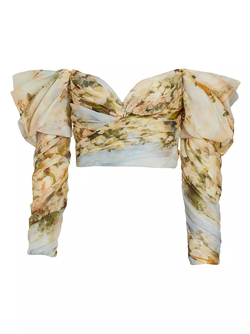Luminosity Floral Off-the-Shoulder Draped Bodice | Saks Fifth Avenue