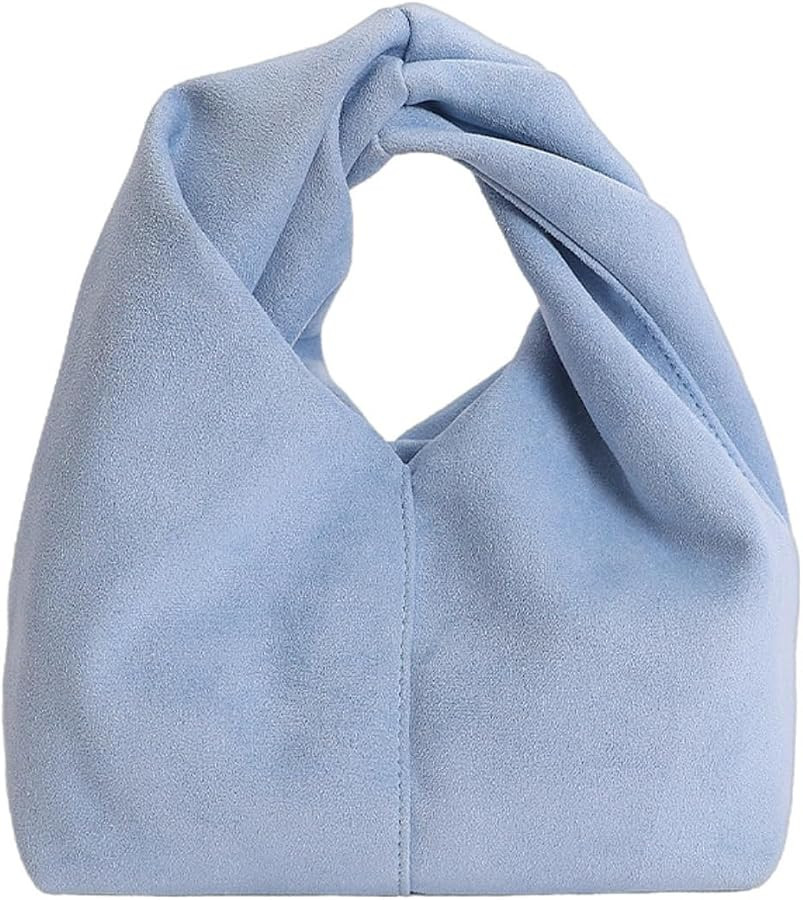 Slouchy Suede Small Tote Bag Women Clutch Crossbody Purses Shoulder Handbag | Amazon (US)