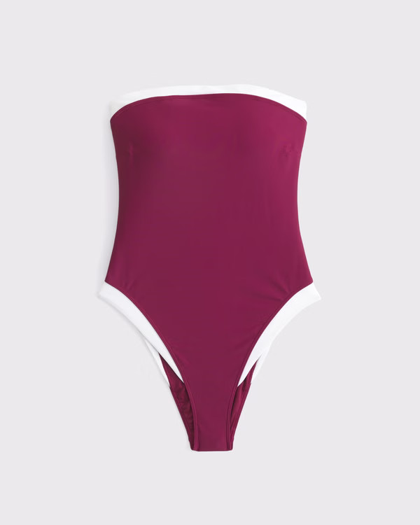 Curve Love A&F Marina One-Piece Swimsuit | Abercrombie & Fitch (US)