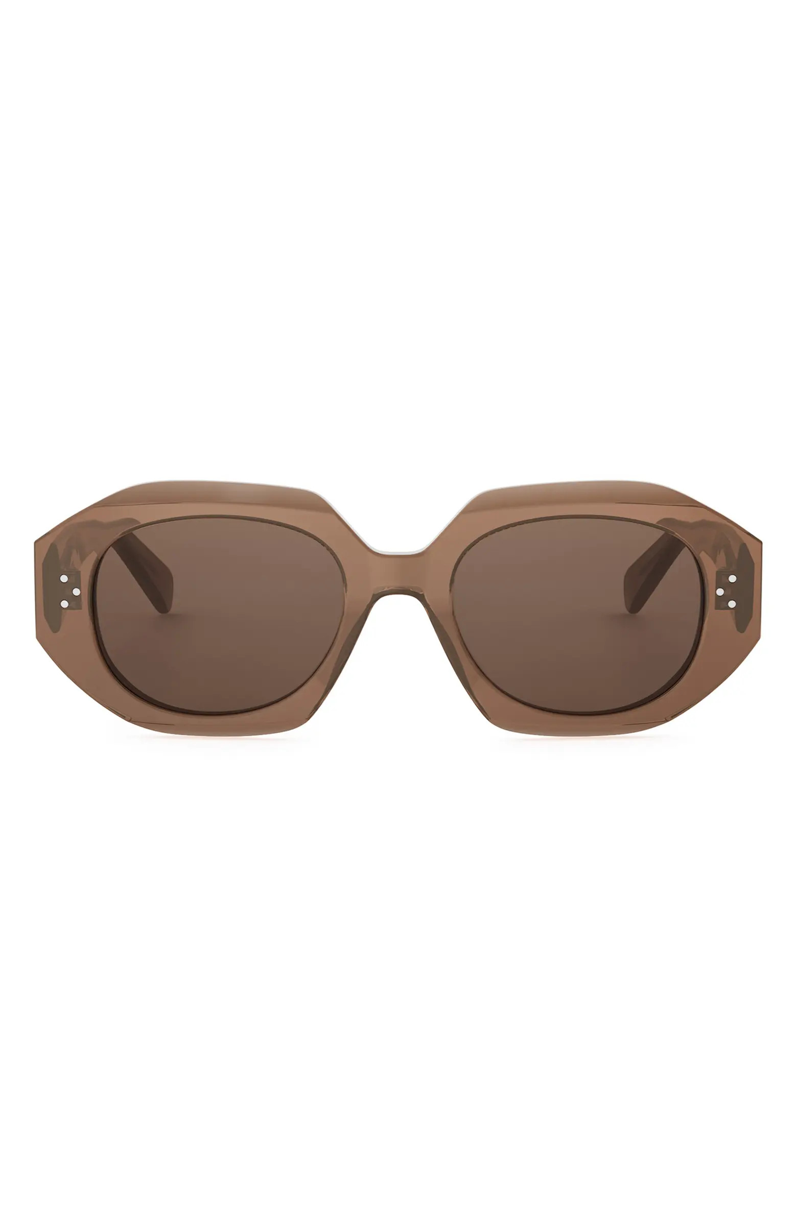 Bold 3 Dots 52mm Geometric Sunglasses | Nordstrom