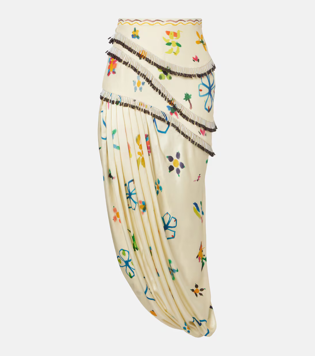Sidi embellished linen-blend midi skirt | Mytheresa (US/CA)