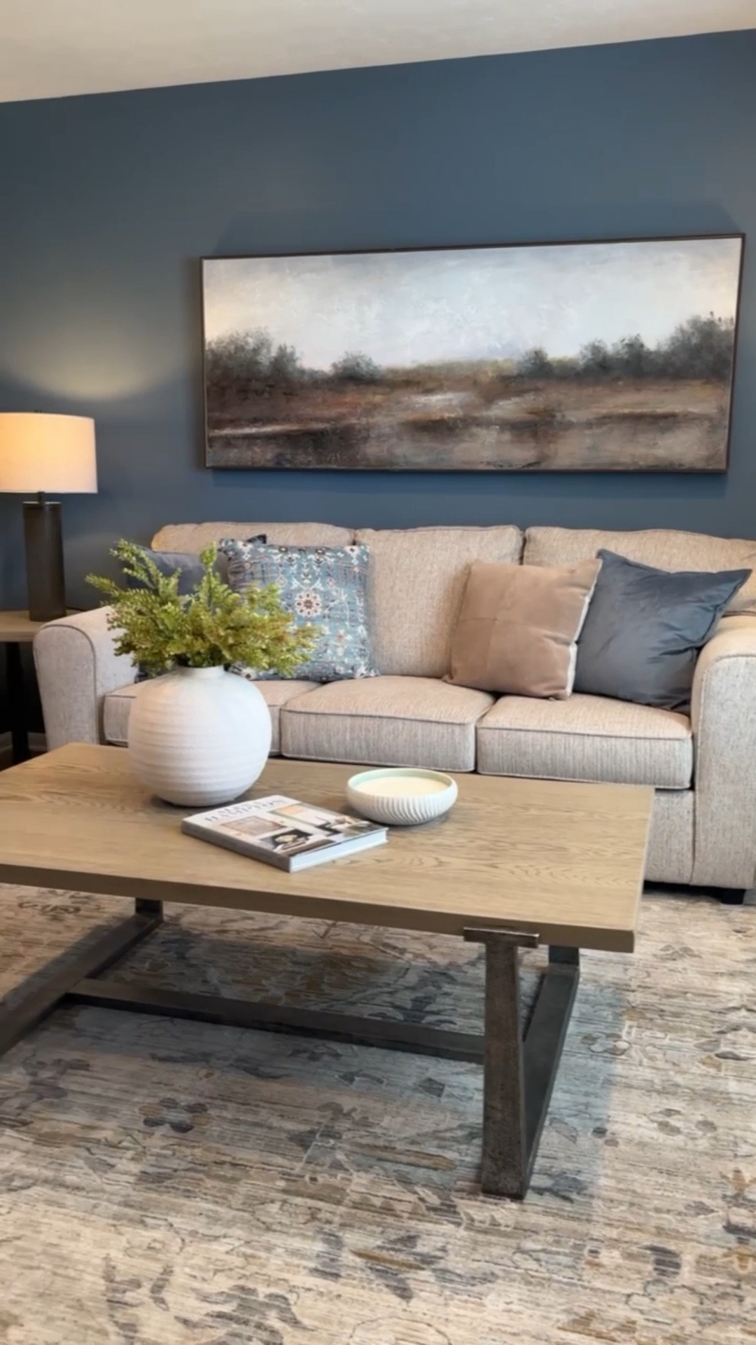 Designer living room look without designer prices🤍
We layered neutral texture, warm wood, and oversized art to make the room feel elevated. Everything linked.

#LTKSaleAlert #LTKHome