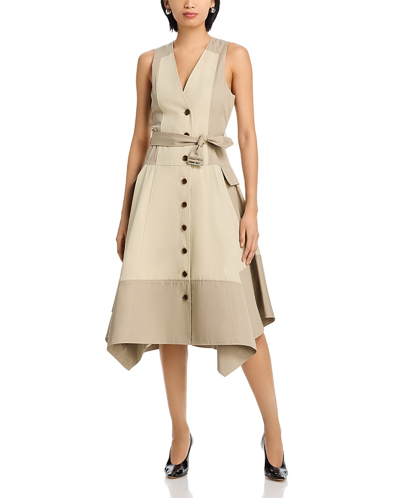 3.1 Phillip Lim Patchwork Sleeveless Belted Utility Dress | Bloomingdale's (US)