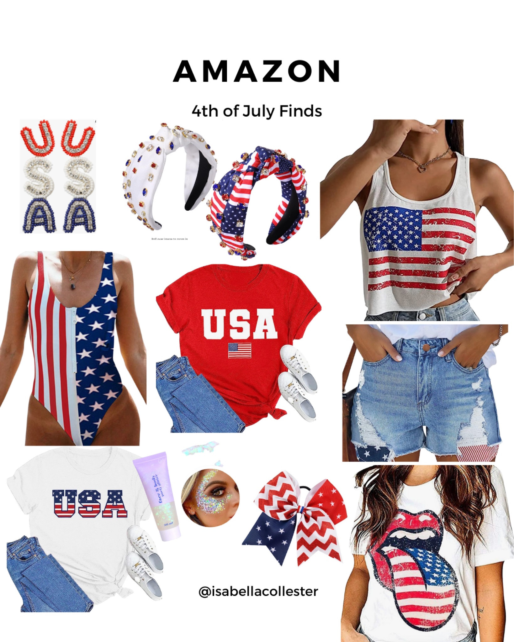 4th of July Amazon Finds! 🇺🇸

4th of July Outfit Ideas from Amazon 4th of july, 4th of july outfit, 4th of july swimsuit, 4th of july earrings, 4th of july headband, fourth of july 

#LTKFind #LTKSeasonal #LTKunder50