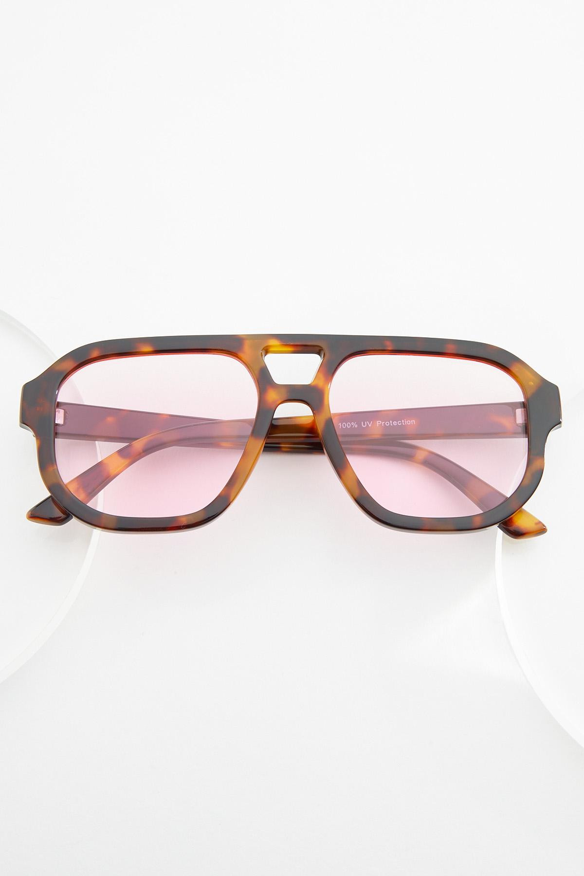 Oversized Tortoise Shell Aviator Sunglasses | Cato Fashions