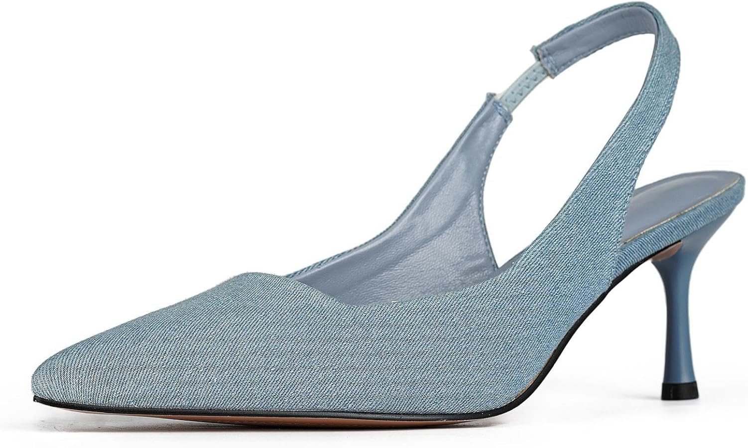 DREAMCIA Women's Pumps,Slingback Heels,Pointed Toe Sling Back Kitten Heels Women,Metallic Slingba... | Amazon (US)