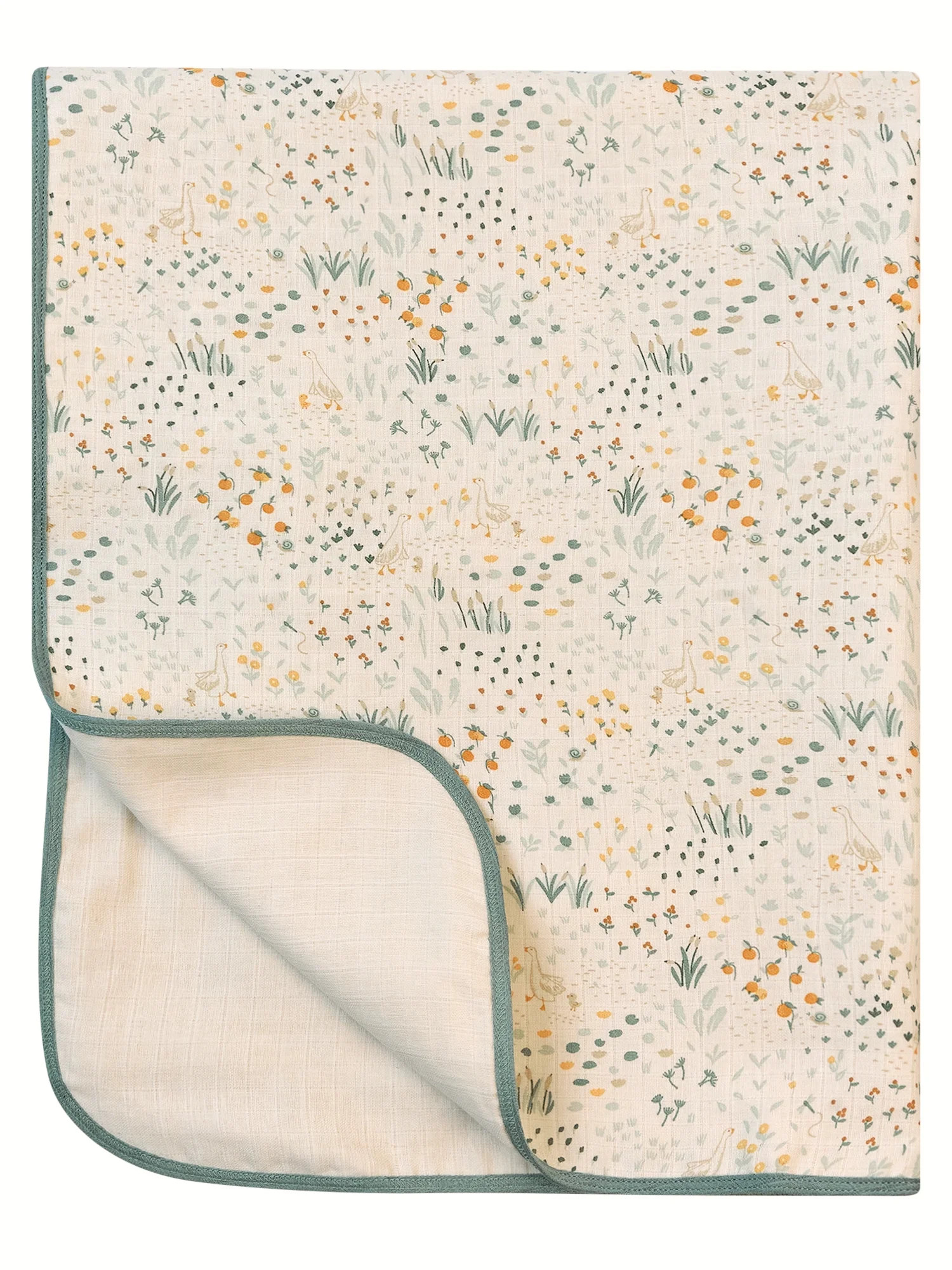 Modern Moments by Gerber Baby Neutral Muslin Blanket, Garden, One Size | Walmart (US)