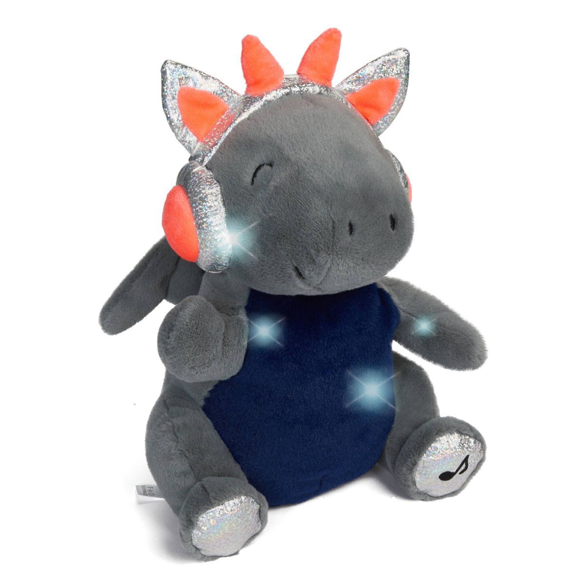 FAO Schwarz Glow Brights Plush with Lights and Sounds 13" DJ Dragon | Target