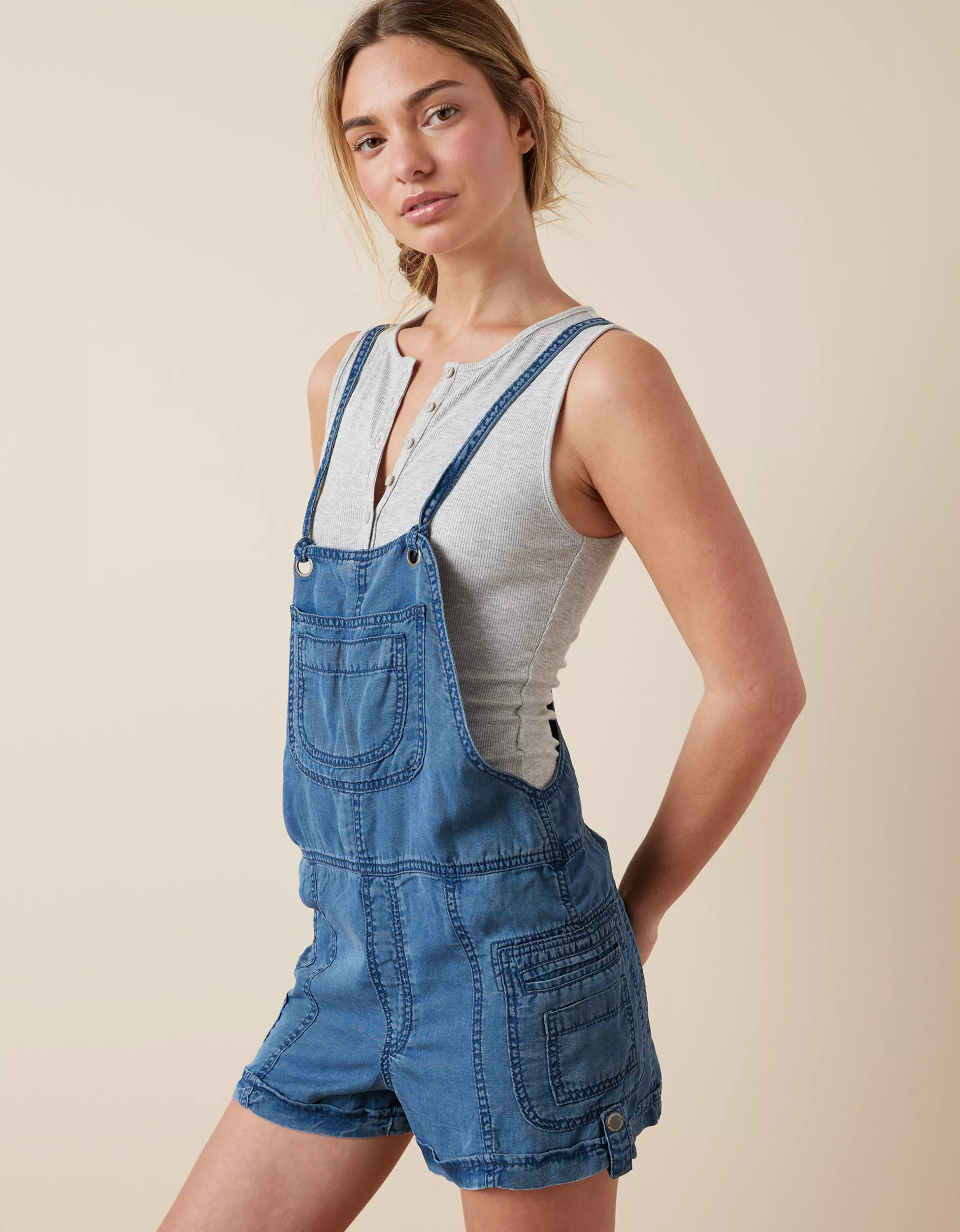 AE Baggy Overall Short | American Eagle Outfitters (US & CA)