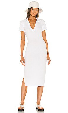 LNA x REVOLVE Lenny Midi Dress in White from Revolve.com | Revolve Clothing (Global)