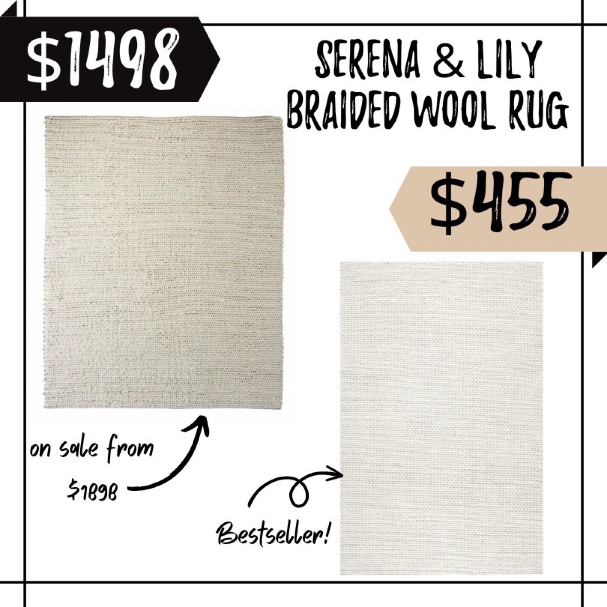 Incredible option for the Serena & Lily braided wool rug look  

#LTKHome #LTKSaleAlert
