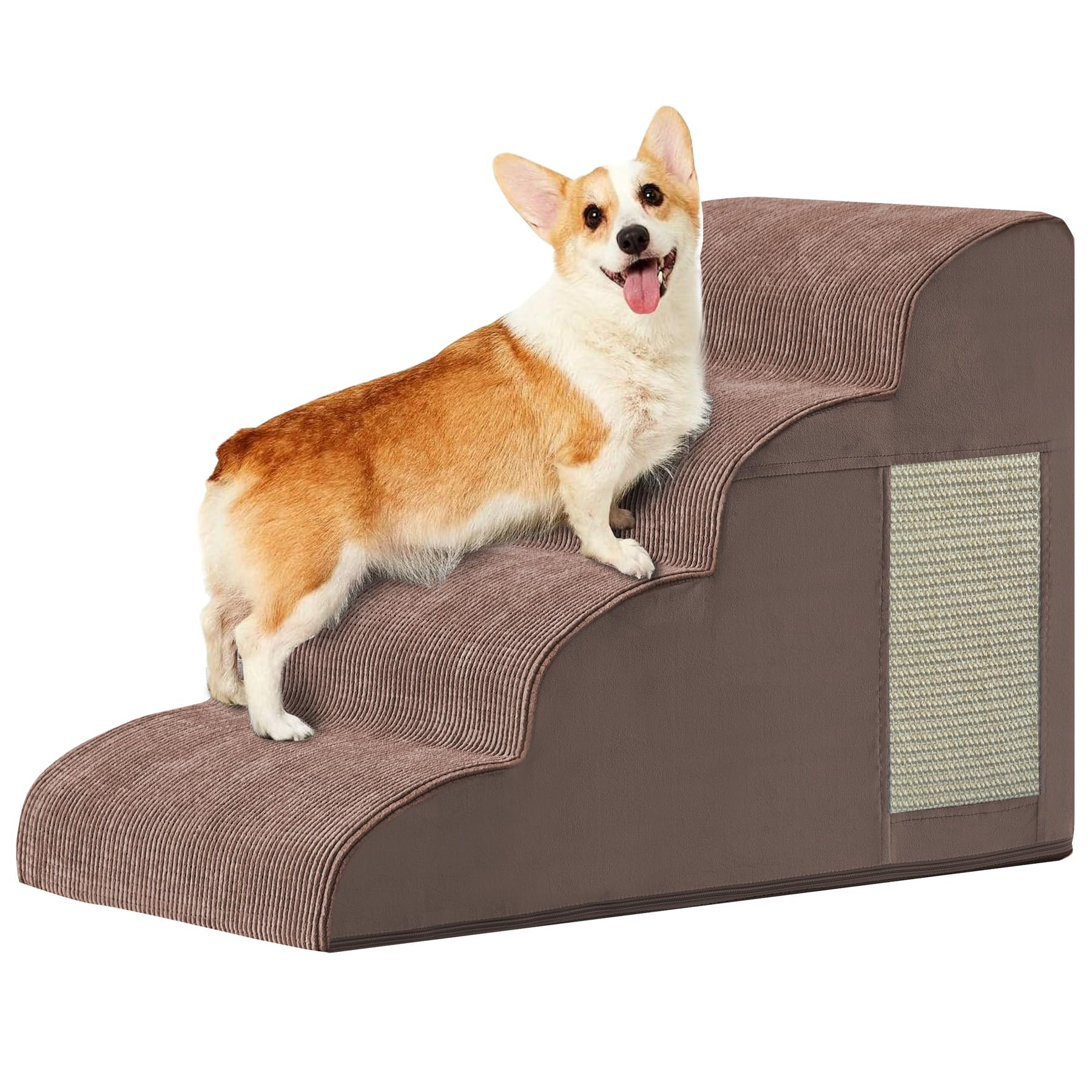 Dogs Steps for Bed, Dog Stairs for Small Dogs, 4-Step Dog Ramp for Bed, Couch, Sofa, and Chairs, ... | Amazon (US)