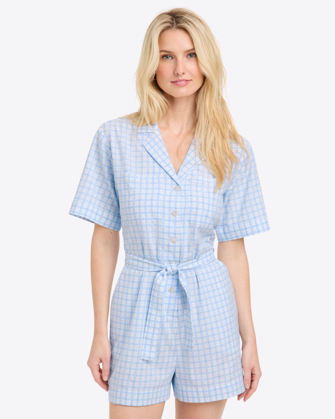 Tie Waist Romper | Draper James (US)