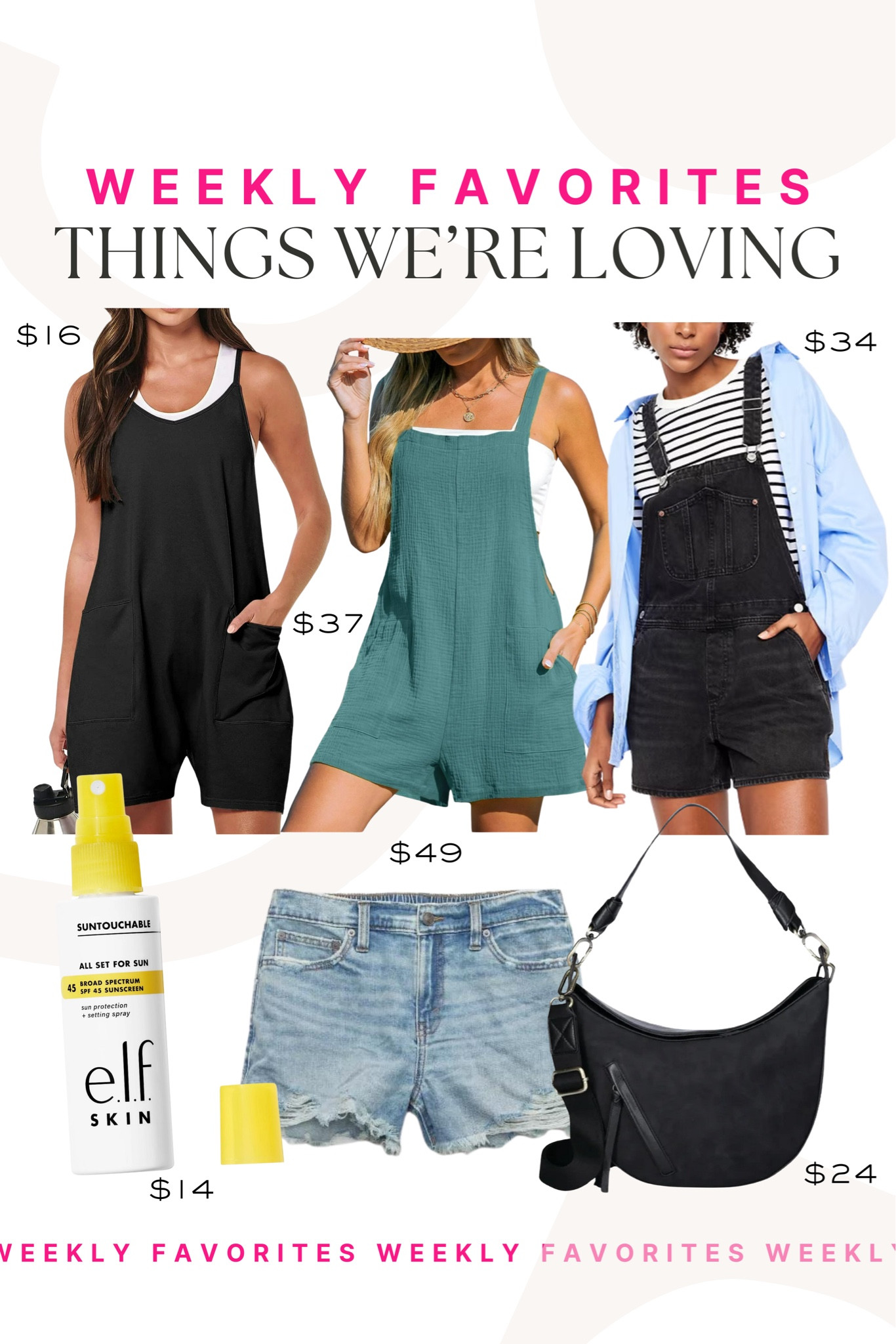 Rounding up this weeks favorites! We are loving these aerie shorts and bag! They’re so cute and perfect for the summer!

Weekly favorites, top sellers, Walmart finds, Walmart fashion, purse, elf, overalls, denim shorts

#LTKfindsunder100 #LTKSeasonal #LTKfindsunder50