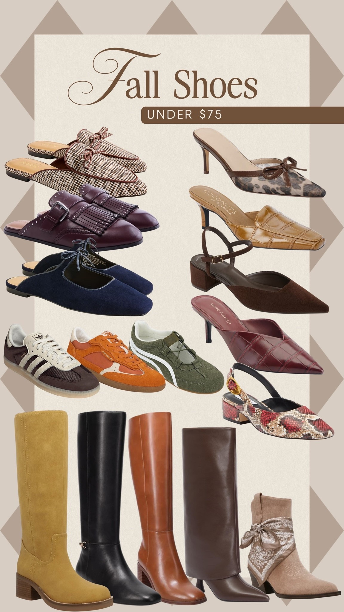 Fall shoes all under $75!! 

From night out heels, to casual mules, to knee high boots for any time of the day…the options are unlimited this season! 



Fall shoes, mules, loafers, kitten heels, knee high boots, ankle booties, women’s sneakers, footwear fashion, animal print, seasonal footwear, step into fall

#LTKSeasonal #LTKootd #LTKgrwm