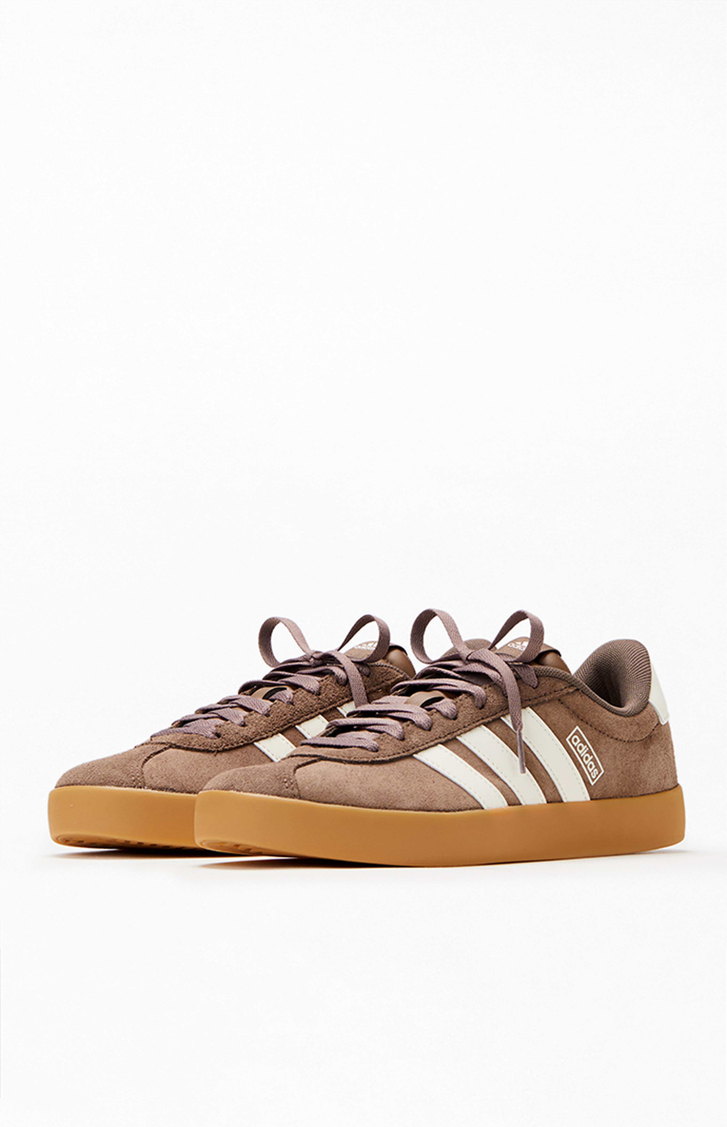 adidas Women's Brown VL Court 3.0 Low Sneakers | PacSun | PacSun