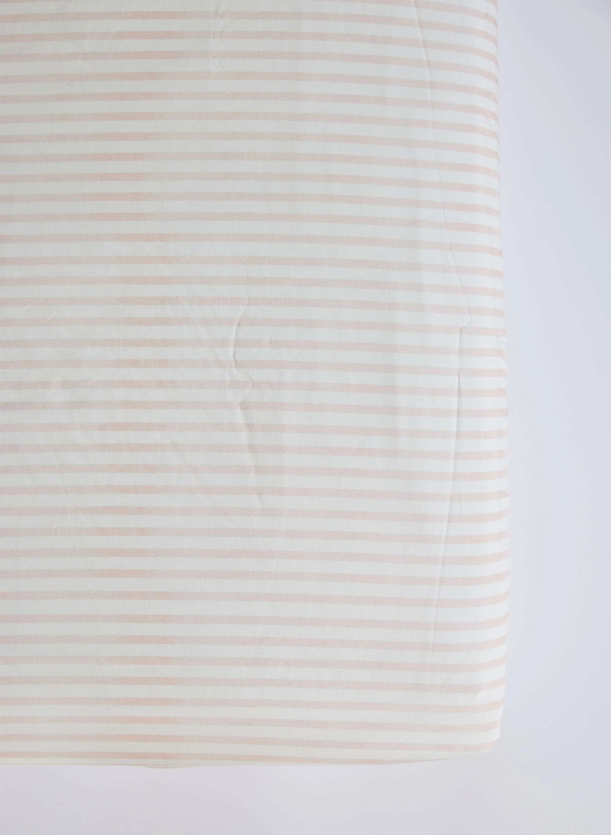 Pink & White Striped Crib Sheet for Baby | Timo and Violet