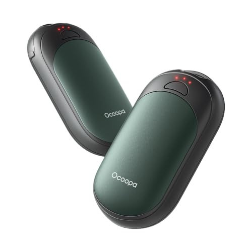 OCOOPA Magnetic Hand Warmers Rechargeable 2 Pack, Electric Handwarmers, Smart Heating UL Certified, 3-Settings,Portable Heater, Ultra Slim Pocket, Hunting Essentials, Gifts for Christmas Men, UT3 Lite | Amazon (US)