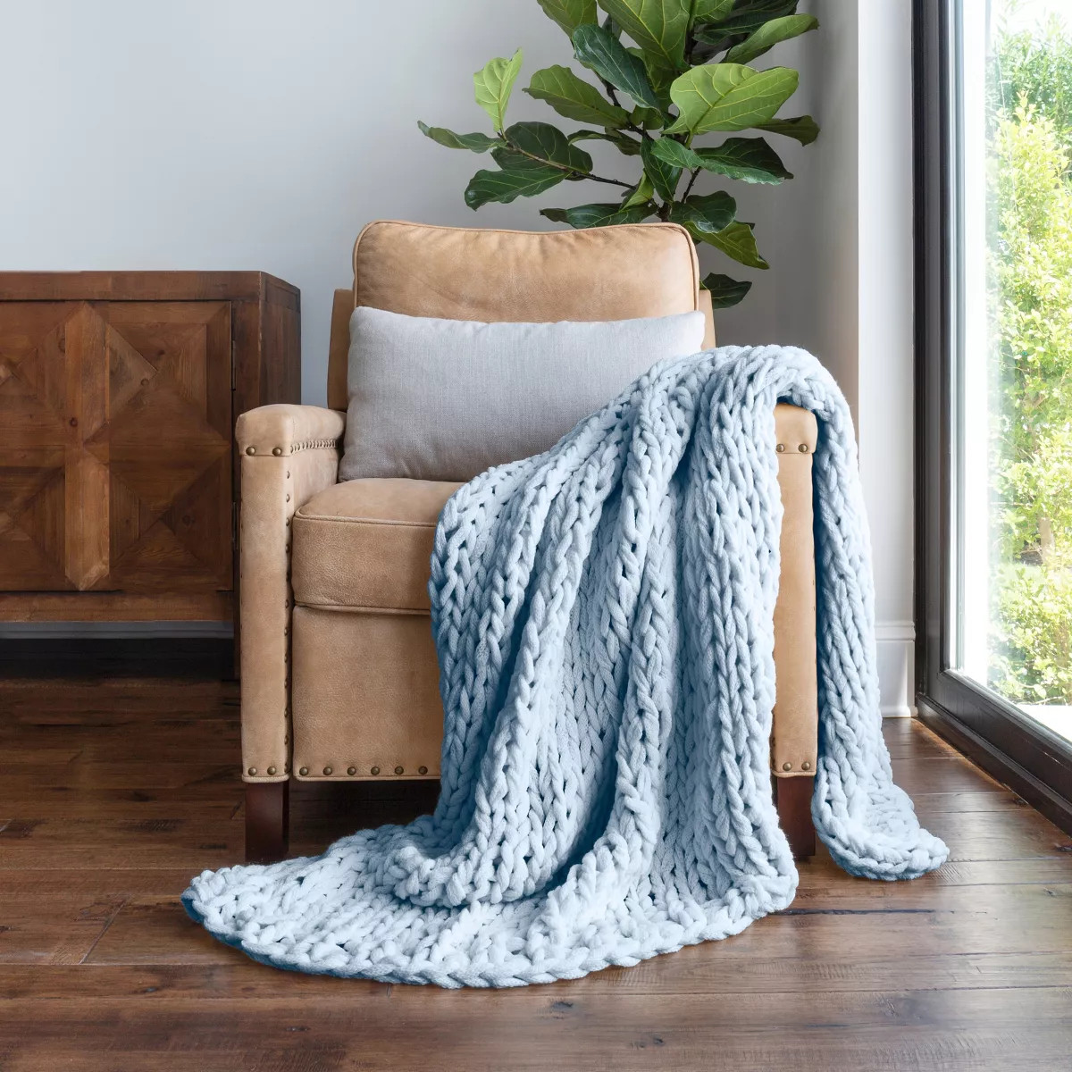 Chunky Knit Throw Blanket Braided, Soft & Cozy - Becky Cameron | Target