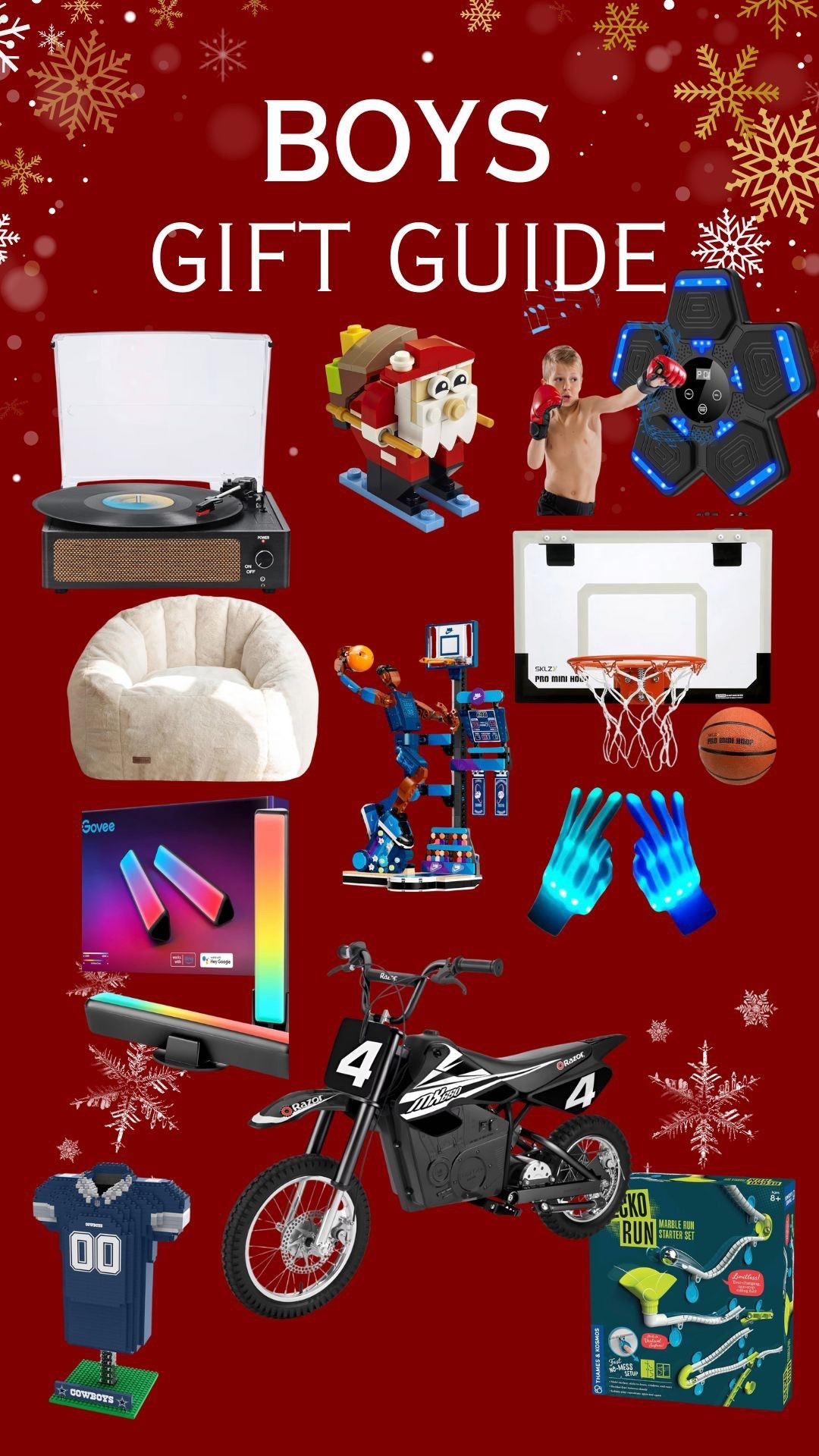 Boys Gift Guide

Gifts for boys, tween gifts, teen Christmas gifts, gifts for teen boys, teen boy Christmas, Christmas gifts, Nike, trending gifts for boys, trending boy gifts, boys must haves, boy trending gifts, Christmas gifts for boys, boys shoes, boys birthday, birthday gifts for boys, lego ideas


#LTKKids #LTKGiftGuide #LTKHoliday