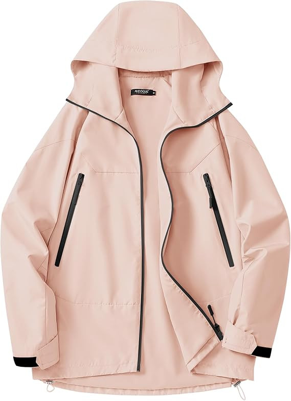 Avoogue Rain Jacket for Women Waterproof Lightweight Rain Coat Hiking Windbreaker Jacket with Hoo... | Amazon (US)