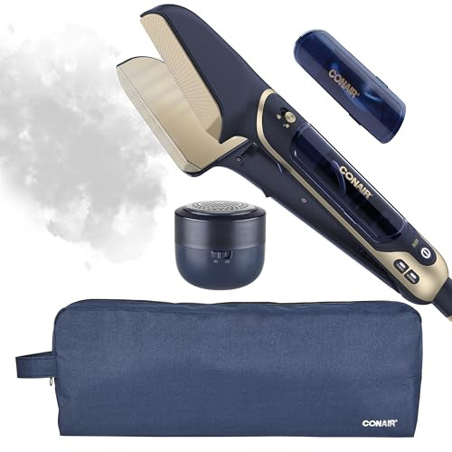 Conair SteamStylist 3-in-1 Steam Press and Iron Steamer for Clothes, Clothes Steamers for Clothes, Travel Steamer, Includes Fabric Shaver, Extra Water Tank and Storage Bag, Midnight Blue | Amazon (US)