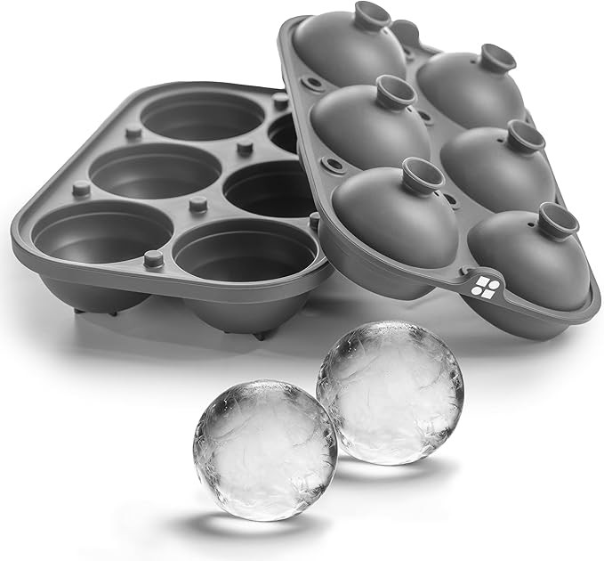 glacio Sphere Ice Mold - Ball Ice Cube Tray for Whiskey, Slow-Melting, 100% Silicone, No-Plastic,... | Amazon (US)