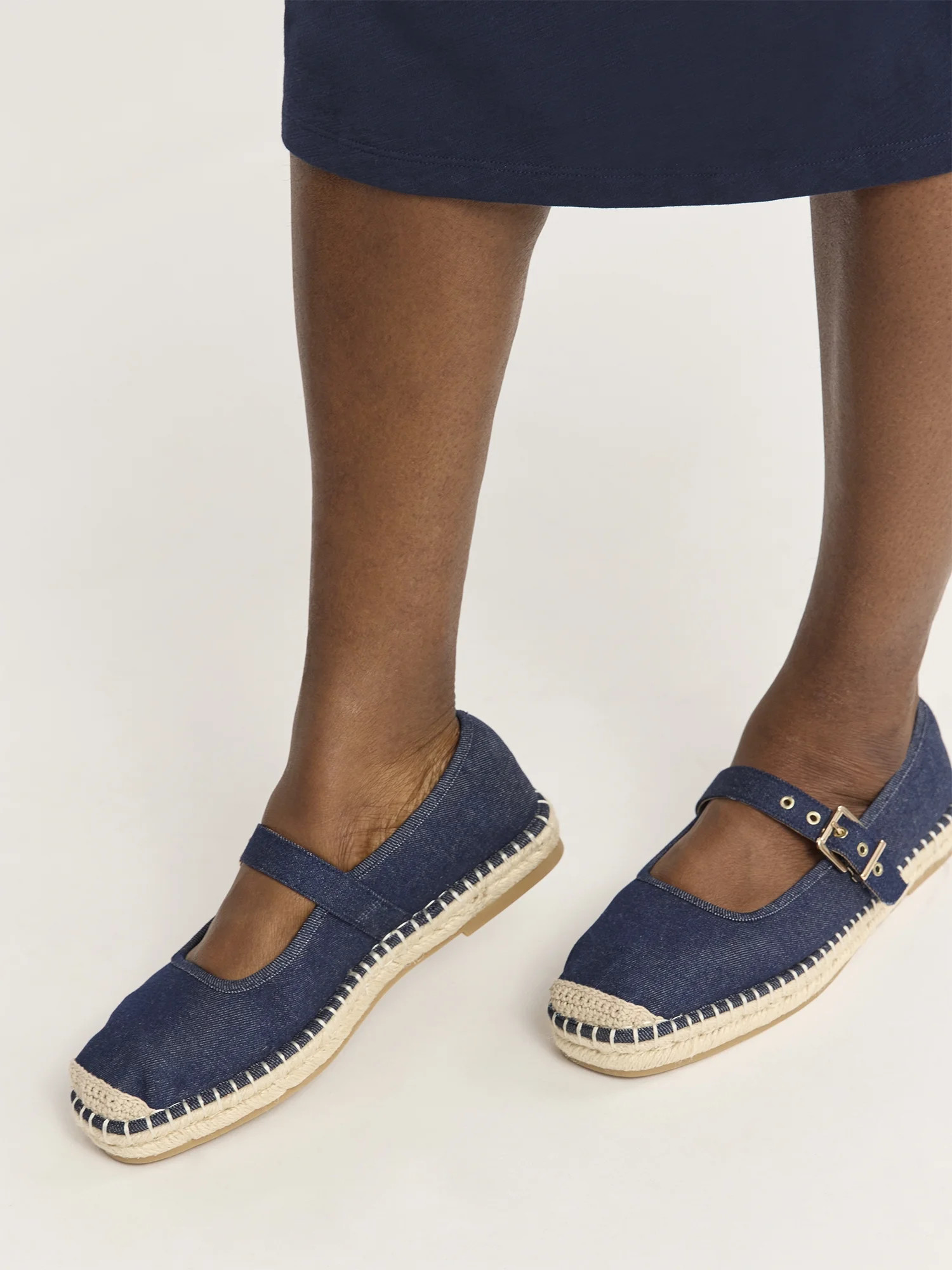 Time and Tru Women's Espadrille Mary Jane - Walmart.com | Walmart (US)