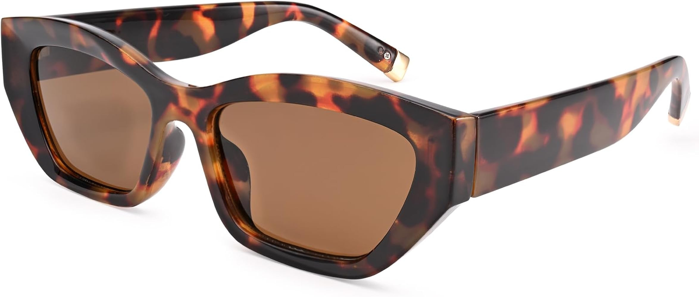 Dollger Trendy Rectangle Cat Eye Sunglasses for Women Men fashion Hexagon Narrow Retro Chic Y2K S... | Amazon (US)