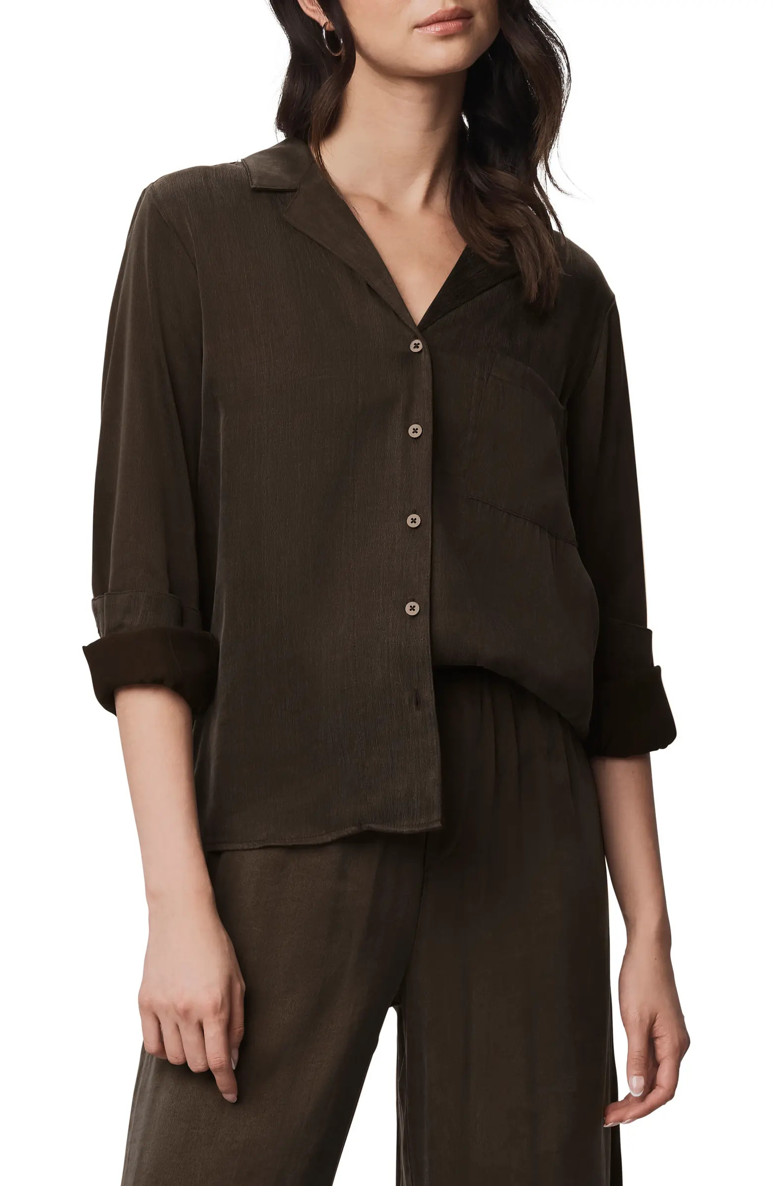 Serena Satin Shirt | Nordstrom