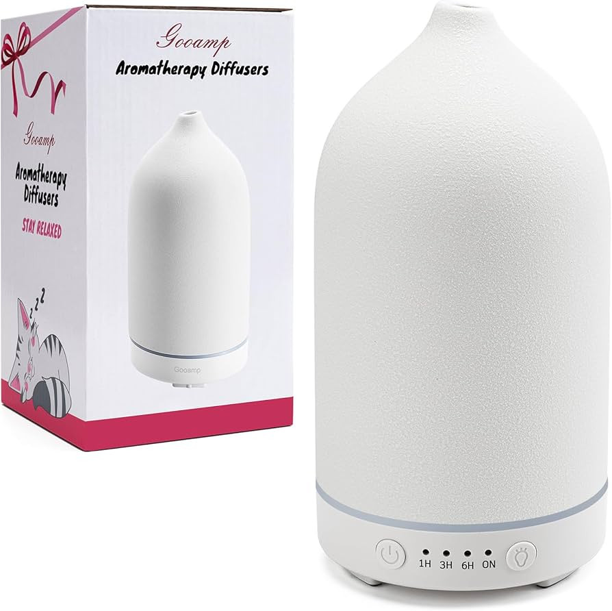 Gooamp 200ML Ceramic Diffuser,Aromatherapy Diffuser,Essential Oil Diffuser with 7 Color Lights Au... | Amazon (US)
