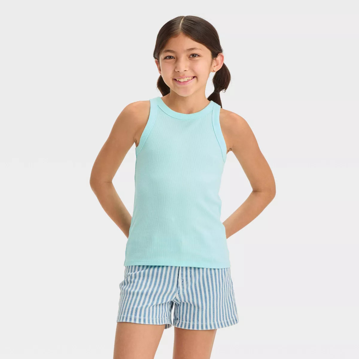 Girls' Ribbed Tank Top - Cat & Jack™ White S | Target
