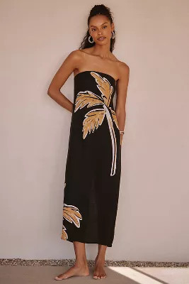 LouLou Avenue Strapless Midi Dress | Anthropologie (US)