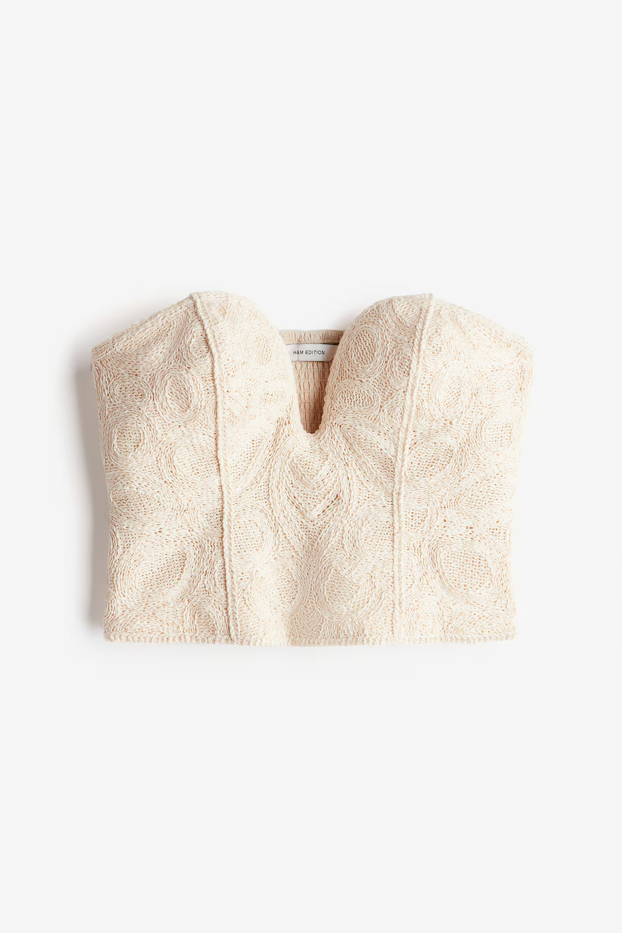 Crochet-look bustier top | H&M (UK, MY, IN, SG, PH, TW, HK)