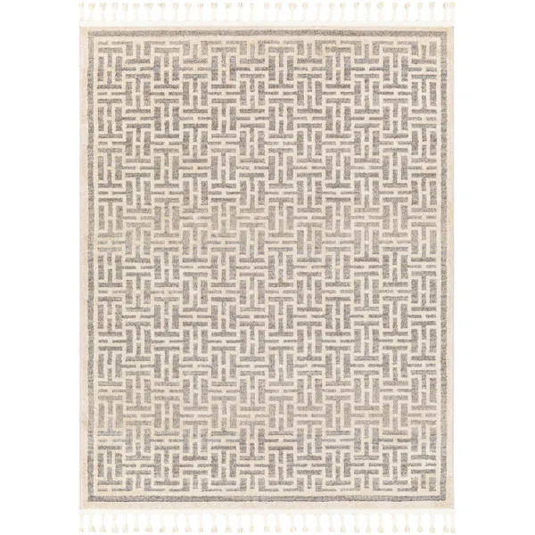 Alcoa Moroccan Machine Woven Area Rug in Beige | Wayfair North America